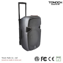 Fábrica de fornecimento de 10 polegadas Plastic Trolley Active Speaker com bateria